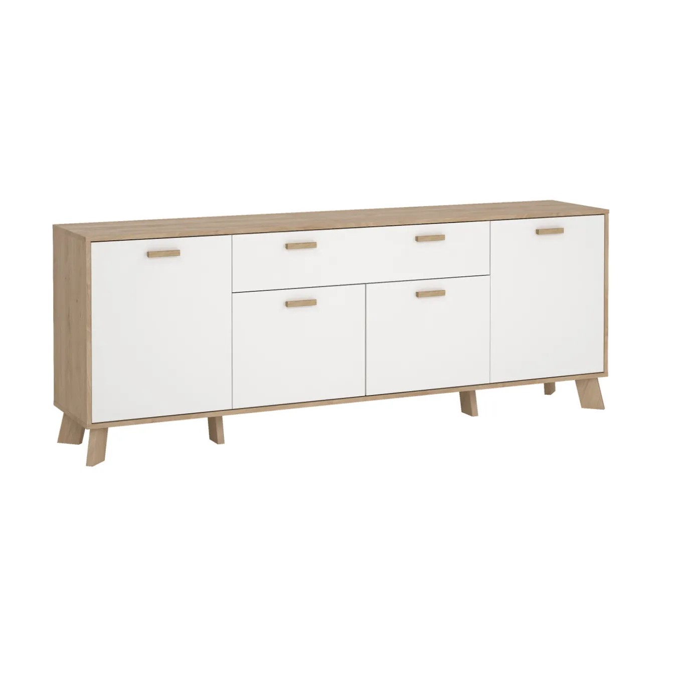 Dressoir Ikast Wit Jackson Hickory 196cm - Giga Living