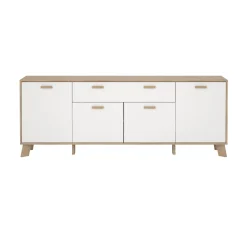 Dressoir Ikast Wit Jackson Hickory 196cm - Giga Living