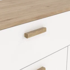 Dressoir Ikast Wit Jackson Hickory 196cm - Giga Living