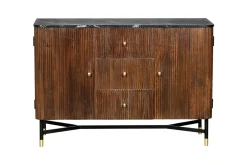Dressoir Japandi Bruin met Marmer - Giga Meubel