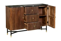 Dressoir Japandi Bruin met Marmer - Giga Meubel