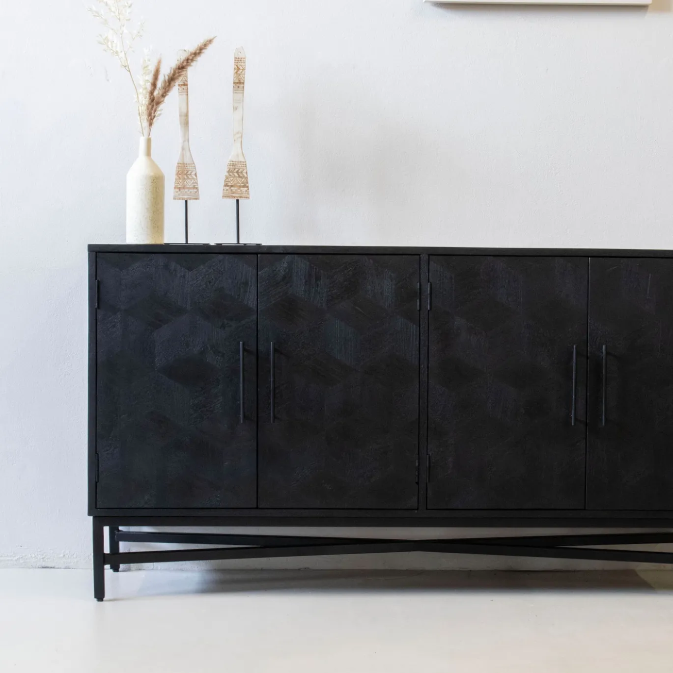 Dressoir Jazz Zwart 160cm - Giga Meubel