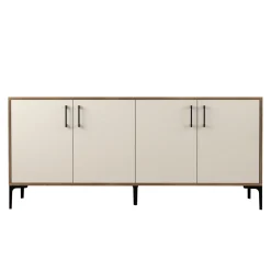 Dressoir Kiev Crème/Walnoot 180cm