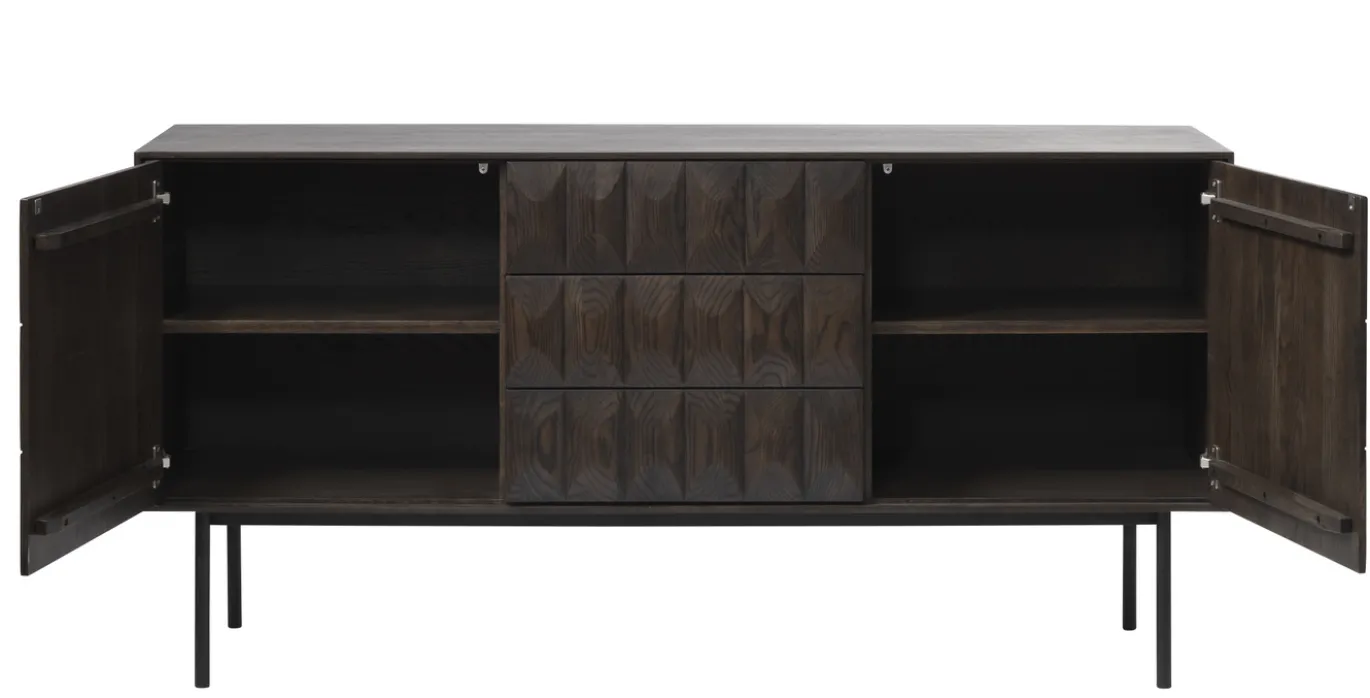 Dressoir Latina Espresso 3 Delen - Giga Living