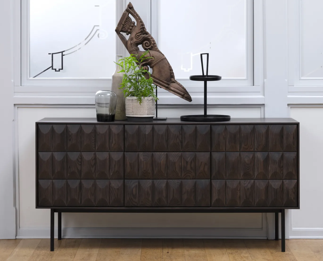 Dressoir Latina Espresso 3 Delen - Giga Living