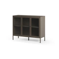 Dressoir Layna 3d 120cm Mokka Glas - Giga Meubel