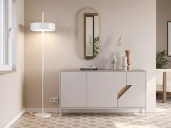 Dressoir Lilou 3d 150cm Naturel/crème - Giga Meubel
