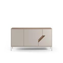 Dressoir Lilou 3d 150cm Naturel/crème - Giga Meubel
