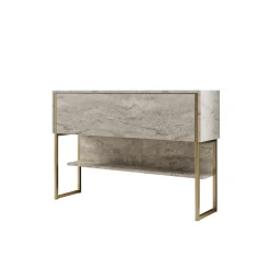 Dressoir Luxe Travertinlook/Goud 120cm