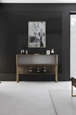 Dressoir Luxe Walnoot/Goud 120cm