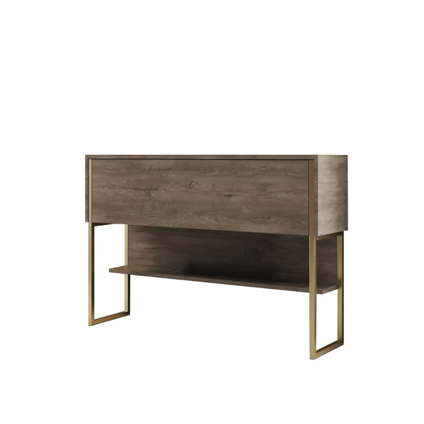 Dressoir Luxe Walnoot/Goud 120cm