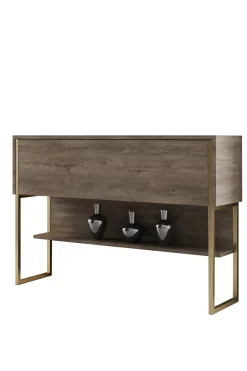 Dressoir Luxe Walnoot/Goud 120cm