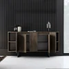 Dressoir Luxe Walnoot/Zwart 160cm