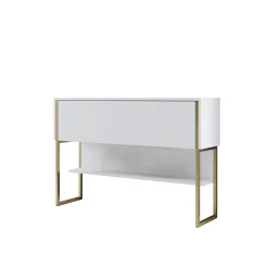 Dressoir Luxe Wit/Goud 120cm