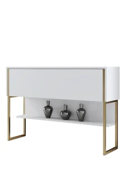Dressoir Luxe Wit/Goud 120cm