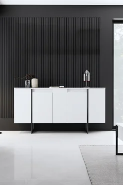 Dressoir Luxe Wit/Zwart 160cm