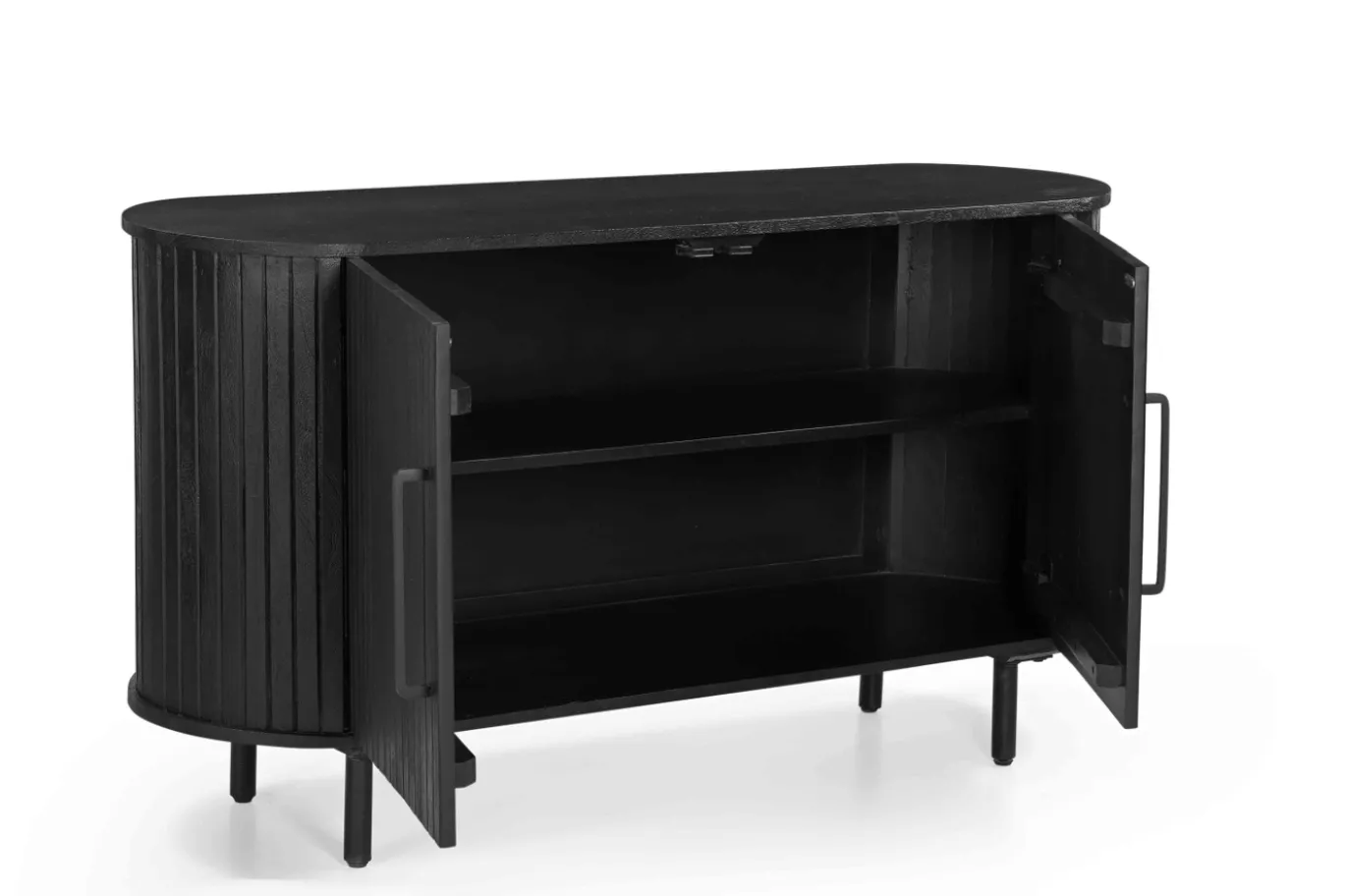Dressoir Merel Zwart 140cm - Giga Meubel