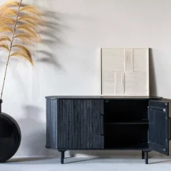 Dressoir Merel Zwart 140cm - Giga Meubel