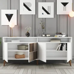 Dressoir Milan Melamine Wit 180cm