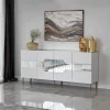 Dressoir Milan Wit/Goud 180cm