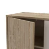 Dressoir Millay 3d3L 180cm Eiken/grijs - Giga Meubel