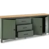 Dressoir Miranda 3d3L Groen wax - Giga Meubel