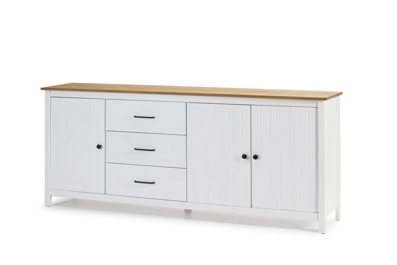Dressoir Miranda 3d3L Wit Wax - Giga Meubel