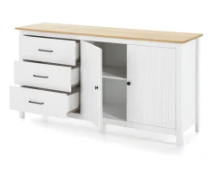 Dressoir Miranda 2d3L Wit Wax - Giga Meubel