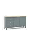Dressoir Misti 2d3L Khaki Groen/eiken - Giga Meubel