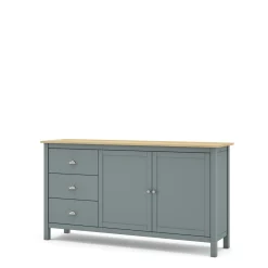 Dressoir Misti 2d3L Khaki Groen/eiken - Giga Meubel
