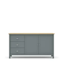 Dressoir Misti 2d3L Khaki Groen/eiken - Giga Meubel