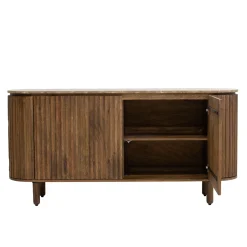 Dressoir Myra Travertin Bruin 175cm - Giga Meubel