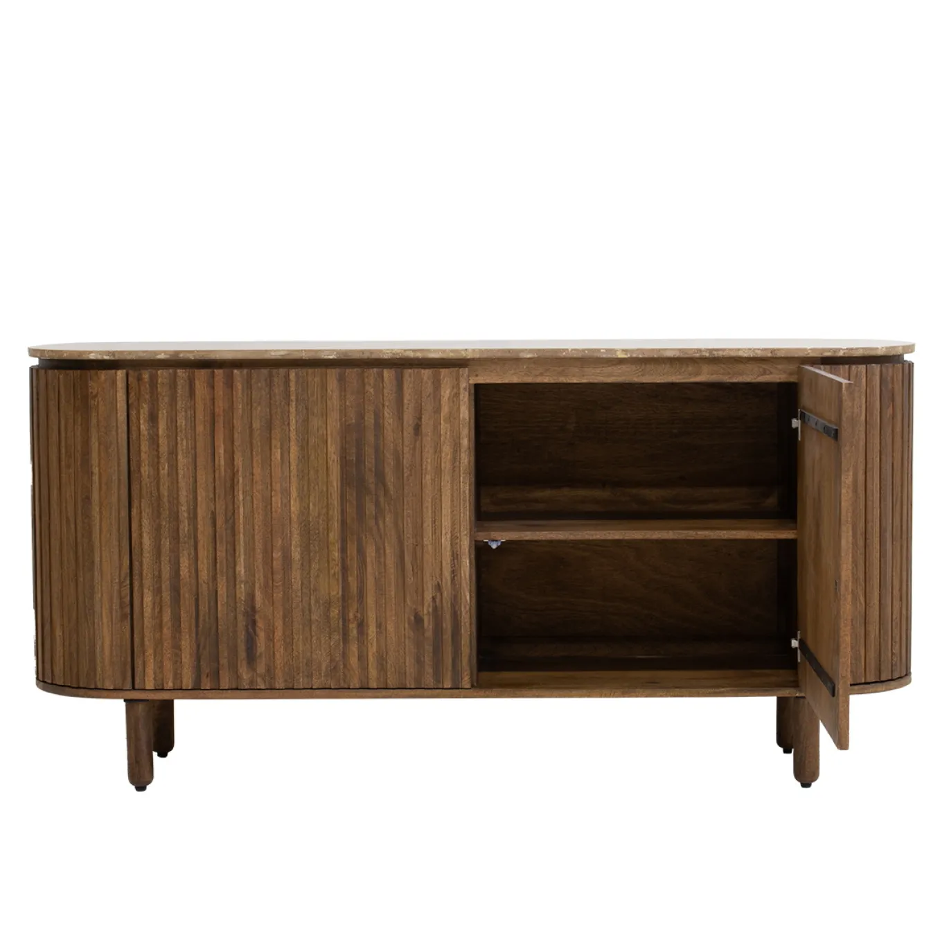 Dressoir Myra Travertin Bruin 175cm - Giga Meubel