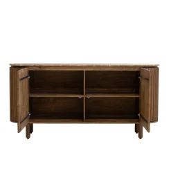 Dressoir Myra Travertin Bruin 175cm - Giga Meubel