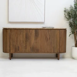 Dressoir Myra Travertin Bruin 175cm - Giga Meubel