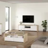 Dressoir Next Jackson Hickory Wit Hoogglans 149cm - Giga Living