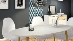 Dressoir Oslo Wit/Naturel 99cm - Giga Living