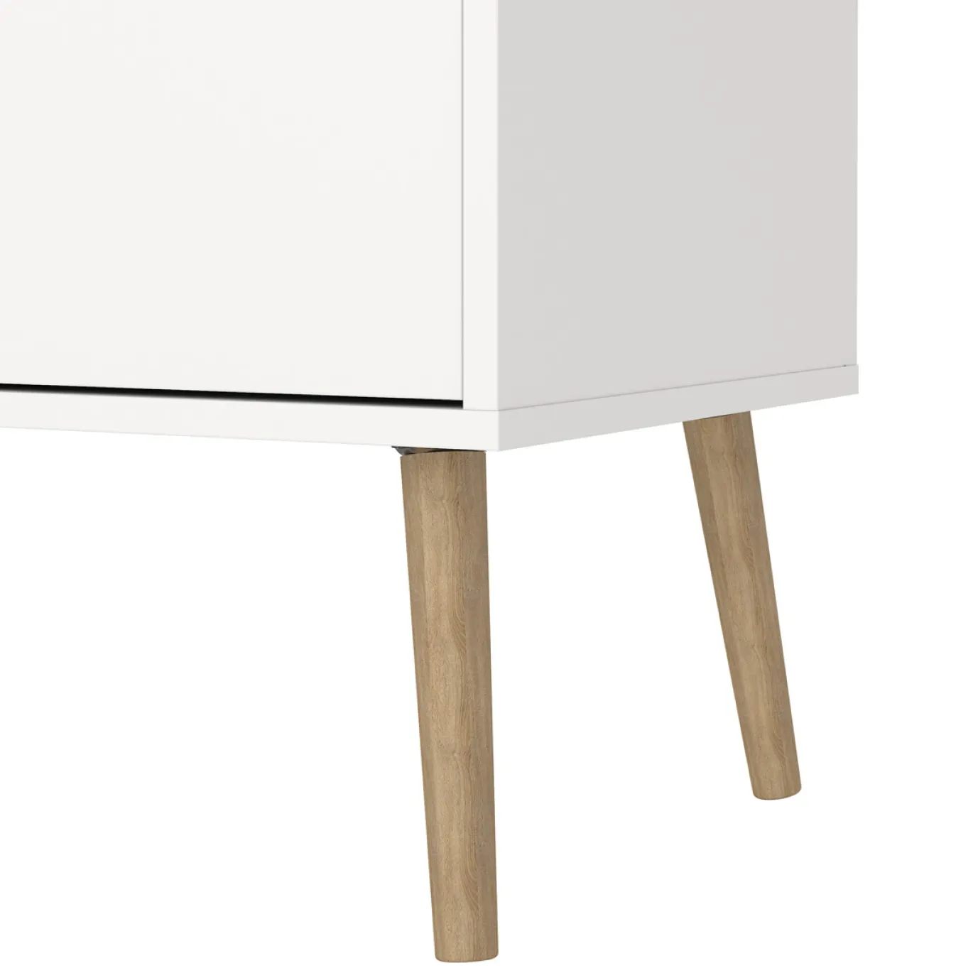 Dressoir Oslo Wit/Naturel 2-deurs + 3-lades - Giga Living