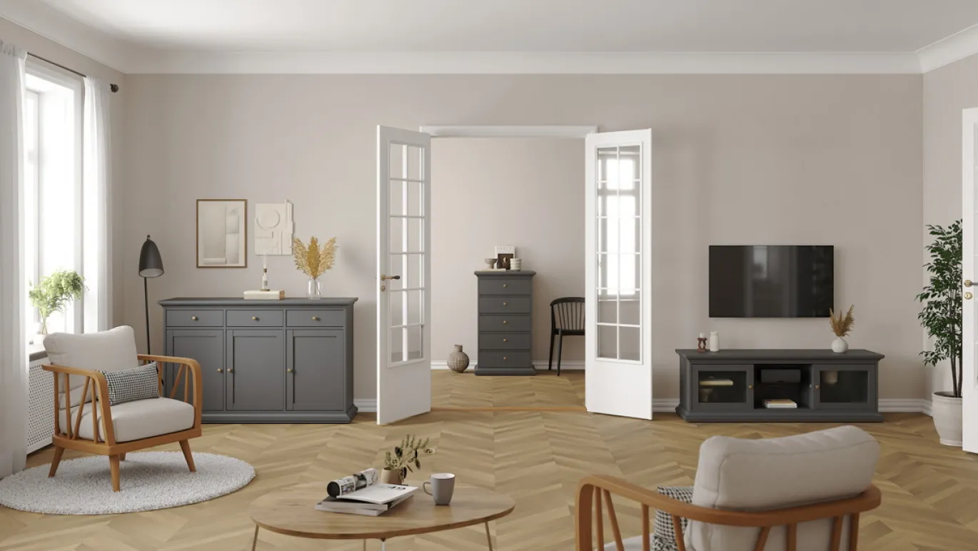 Dressoir Paris Matgrijs - Giga Living