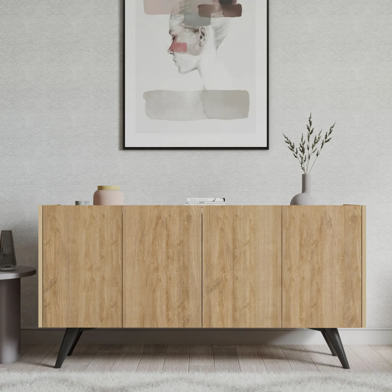 Dressoir Pekin Melamine Naturel 150cm