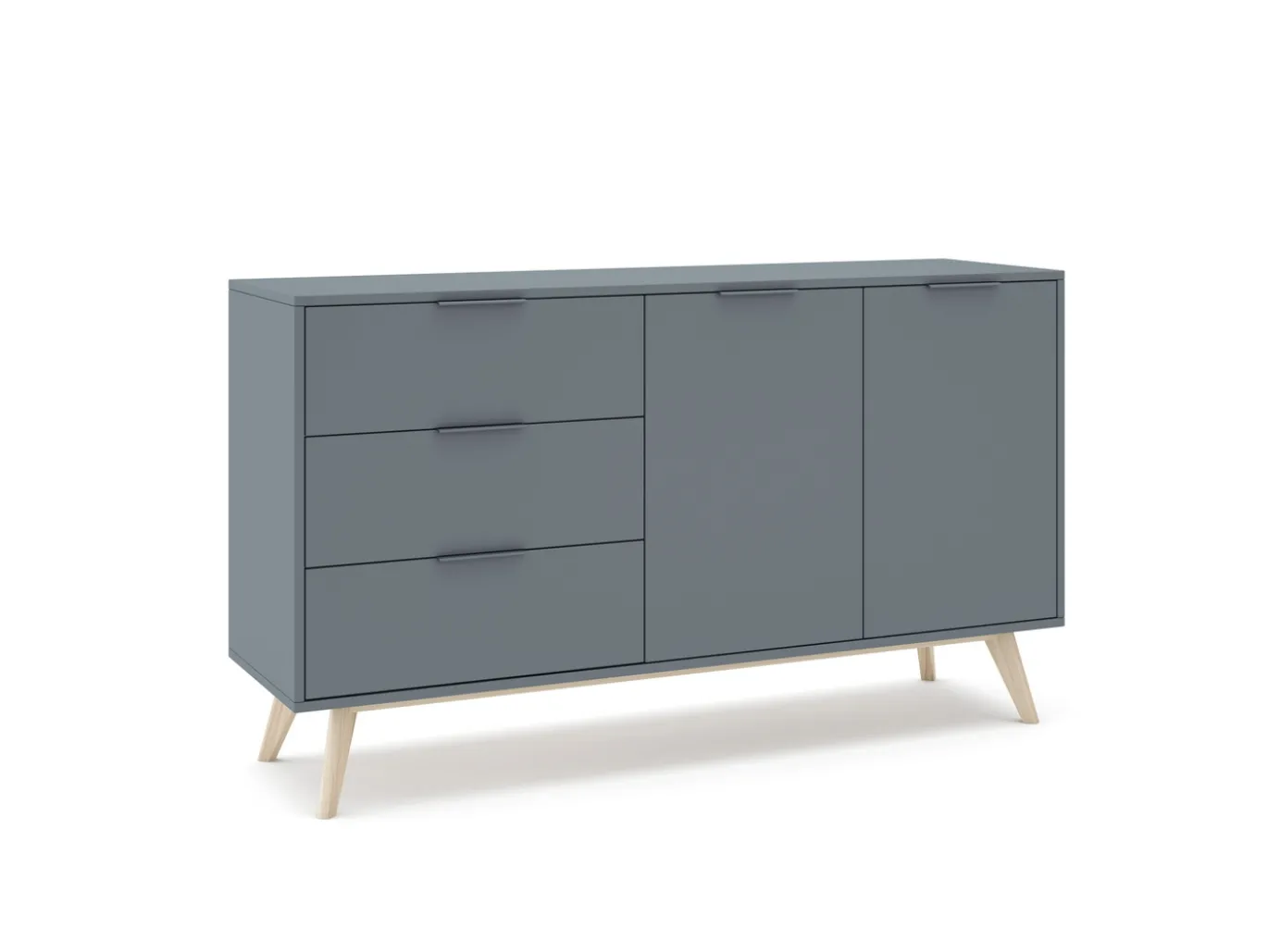 Dressoir Pisco 2d3L Khaki Groen/wit Wax - Giga Meubel