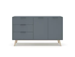 Dressoir Pisco 2d3L Khaki Groen/wit Wax - Giga Meubel