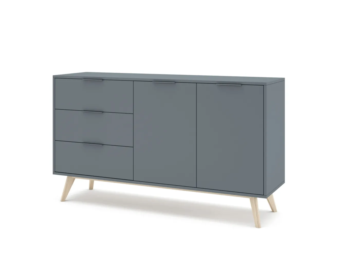 Dressoir Pisco 2d3L Khaki Groen/wit Wax - Giga Meubel