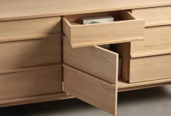 Dressoir Ponza Dressoir Naturel Eiken 140cm - Giga Living