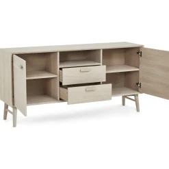 Dressoir Porto 3-Deurs Naturel Eiken - Giga Meubel
