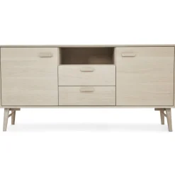 Dressoir Porto 3-Deurs Naturel Eiken - Giga Meubel