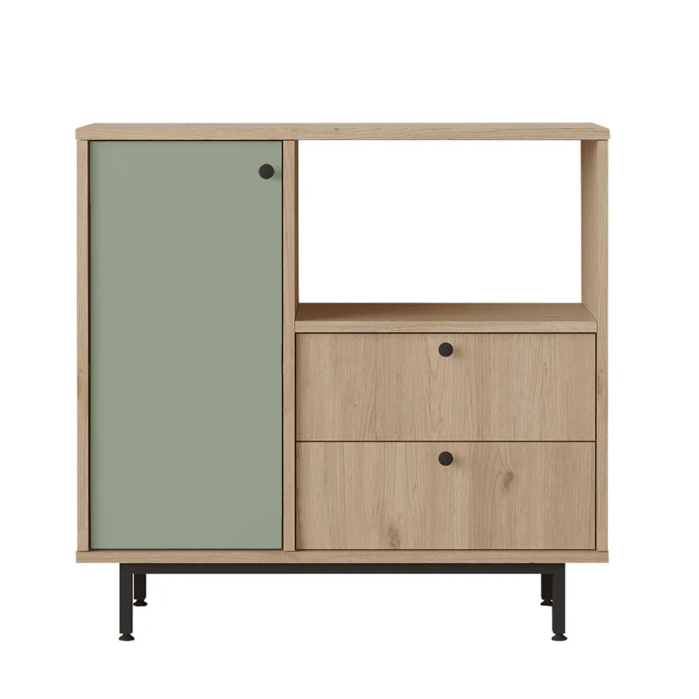 Dressoir Roland Groen/Naturel 88cm
