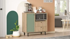 Dressoir Roland Groen/Naturel 88cm