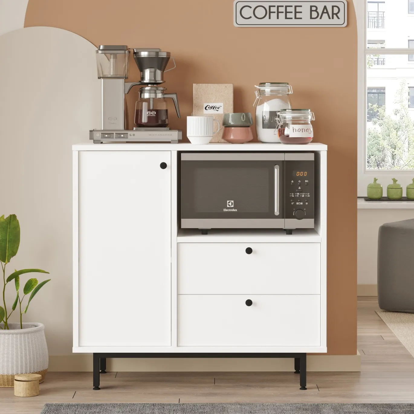 Dressoir Roland Wit 88cm