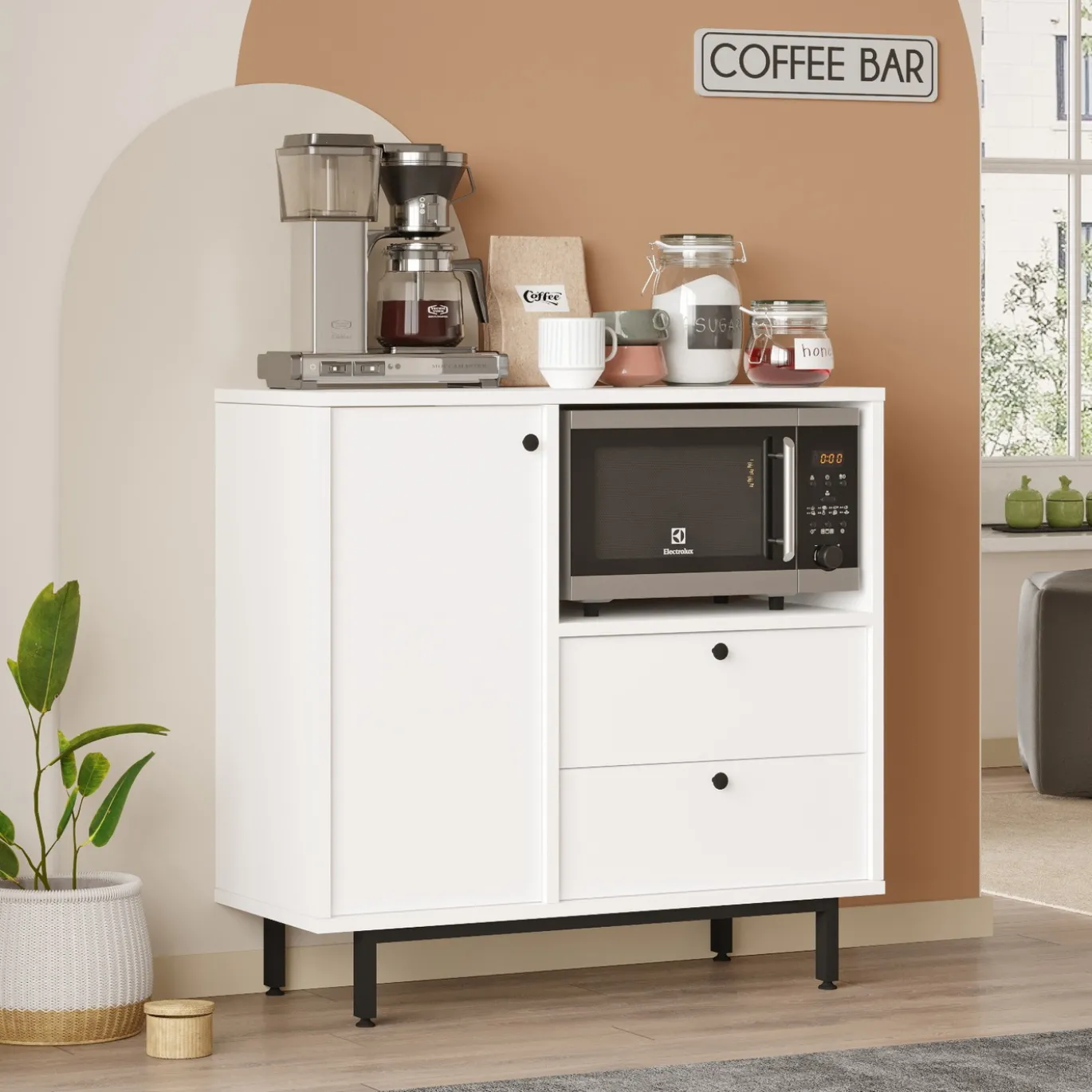 Dressoir Roland Wit 88cm